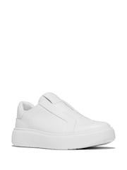 FitFlop RTG Leather Laceless White Sneakers - Image 3 of 5