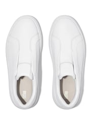 FitFlop RTG Leather Laceless White Sneakers - Image 4 of 5