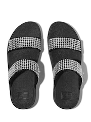 FitFlop Lulu Maxi Crystal Two Bar Slides - Image 4 of 4