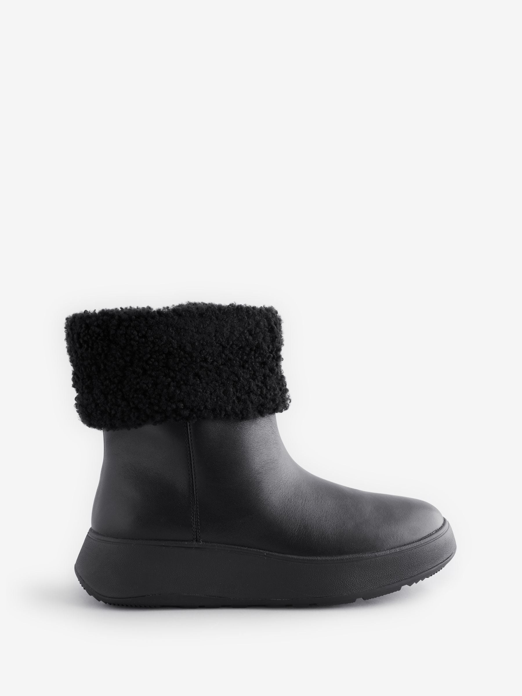 Next：日本 FitFlop F-Mode シアリング 襟付きジップアップ レザー