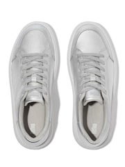 FitFlop Silver RTG Leather Sneakers - Image 4 of 5
