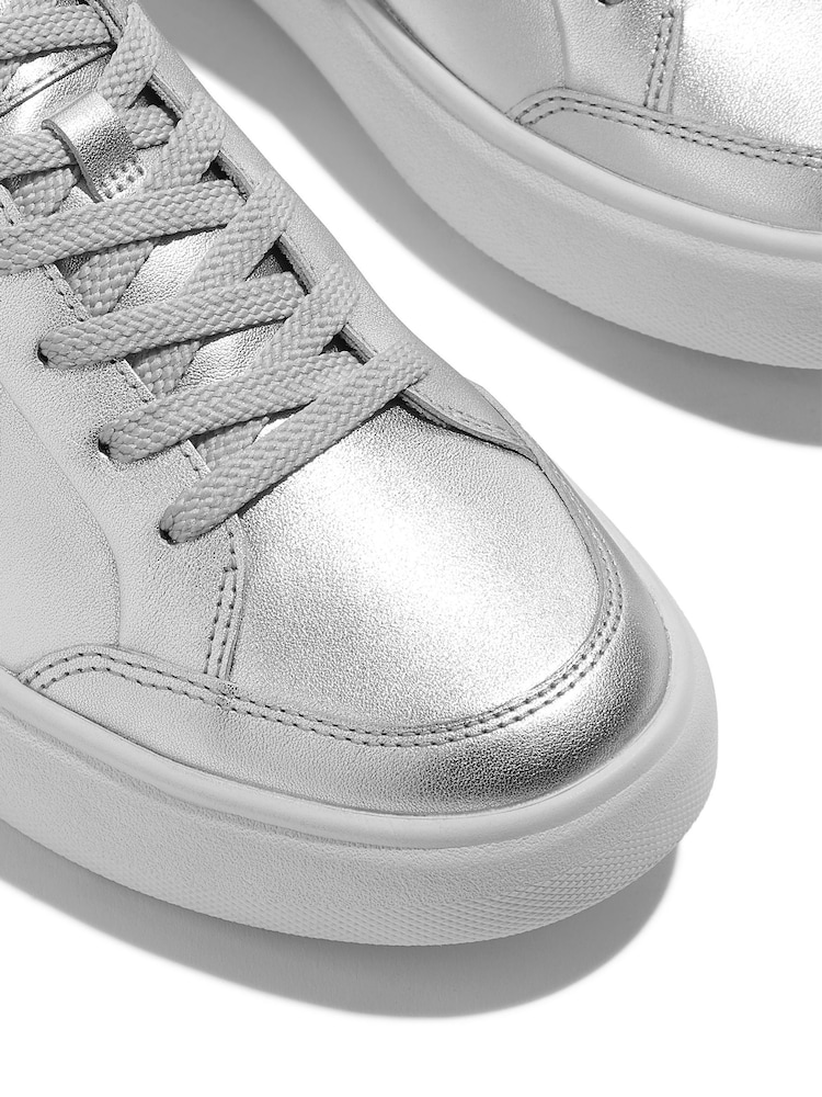FitFlop Silver RTG Leather Sneakers - Image 5 of 5
