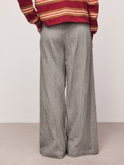 Black/Cream Gingham Wide Leg Trousers - Image 4 of 8