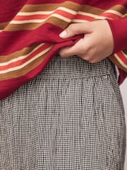 Black/Cream Gingham Wide Leg Trousers - Image 5 of 8