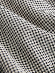 Black/Cream Gingham Wide Leg Trousers - Image 7 of 8