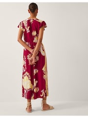 Monsoon Red Amisha Short Sleeve Jumpsuit - Image 2 of 4
