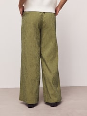 Green/Navy Gingham Wide Leg Trousers - Image 3 of 7
