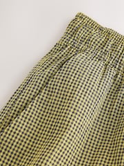 Green/Navy Gingham Wide Leg Trousers - Image 7 of 7