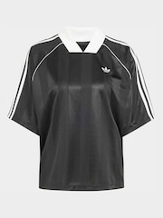 adidas Originals Black 3-Stripes Jaquard T-Shirt - Image 5 of 5