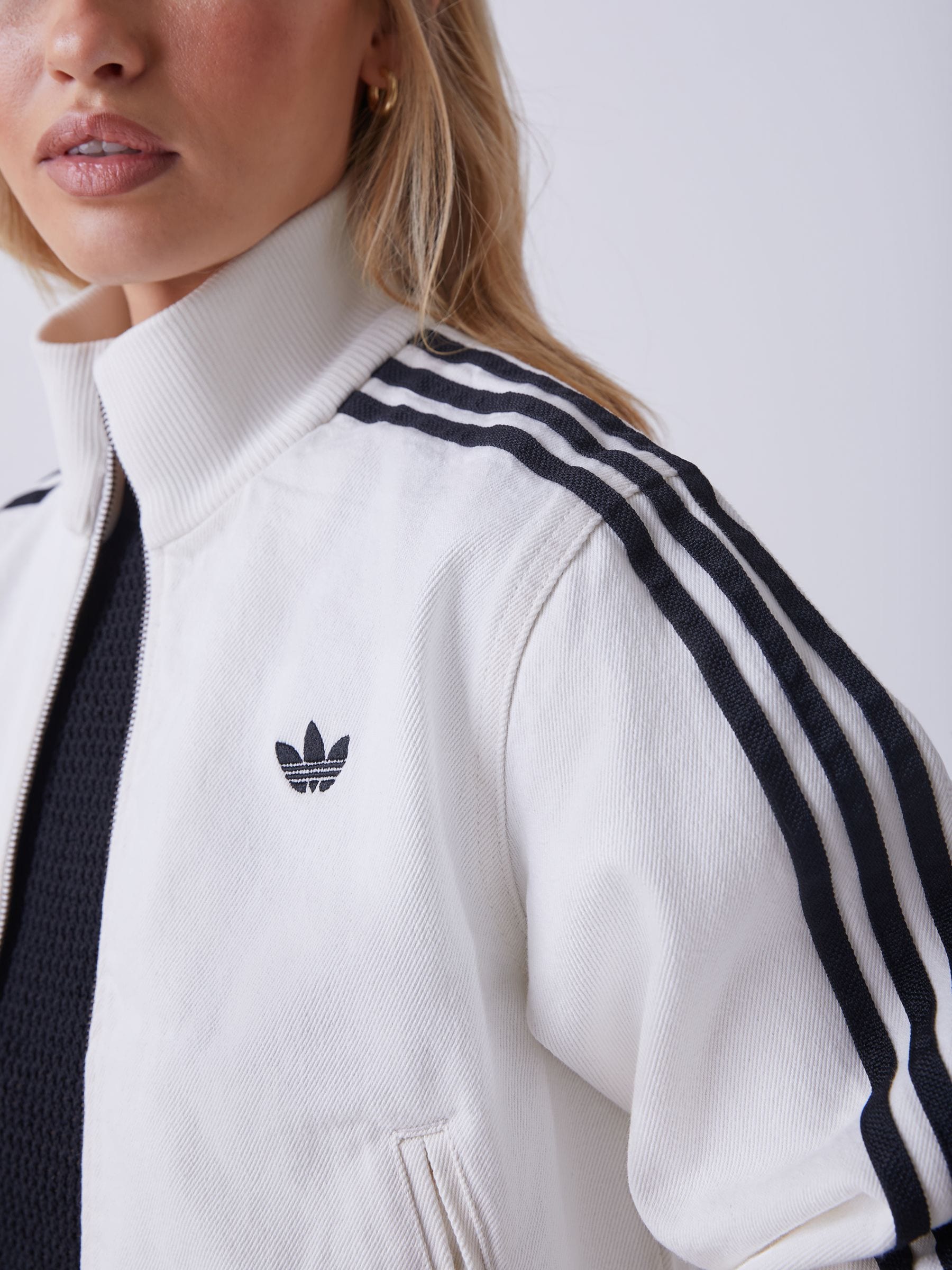 Buy adidas Originals White Firebird Track Denim Top from Next USA