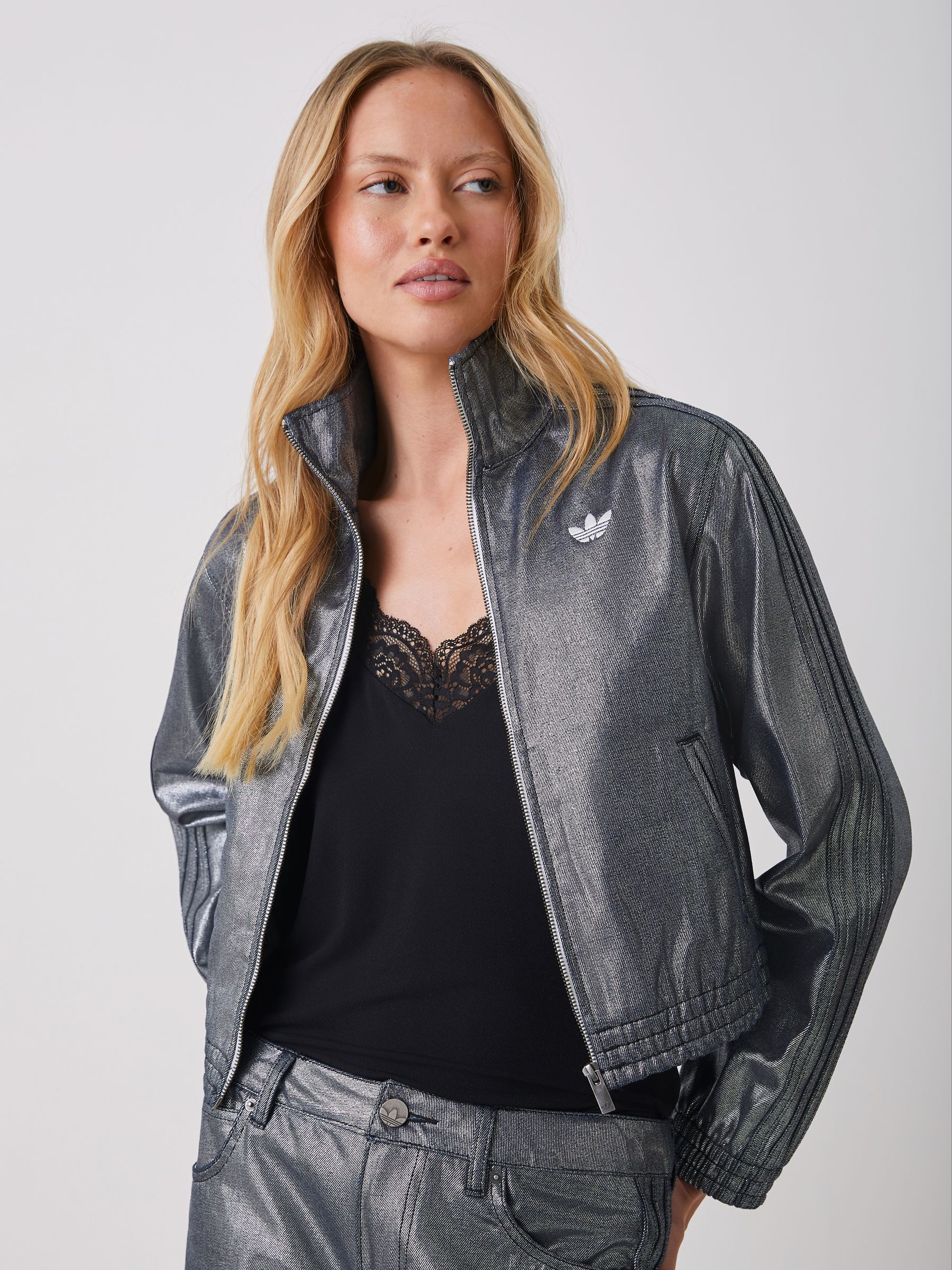 Buy adidas Originals Grey Firebird Denim Track Top from Next Canada