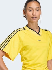 Gul - adidas originals Rouched Football Inspired T-Shirt - Bilde 5 av 6