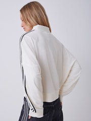 Hvit - Adidas Original håndkle topp med V-hals - Bilde 3 av 5