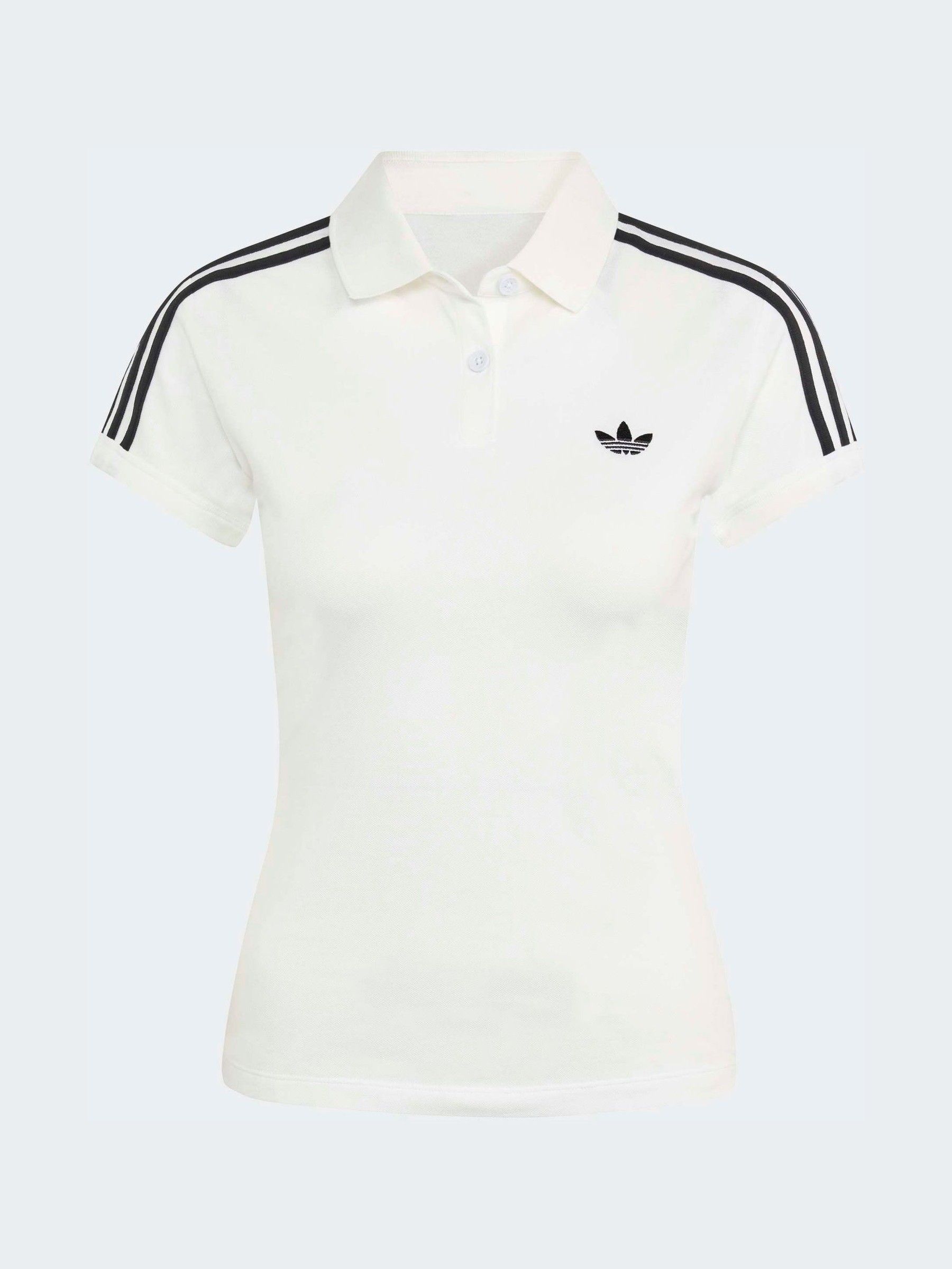 Next：日本 ホワイト - adidas Originals 3-ストライプ ポロシャツ
