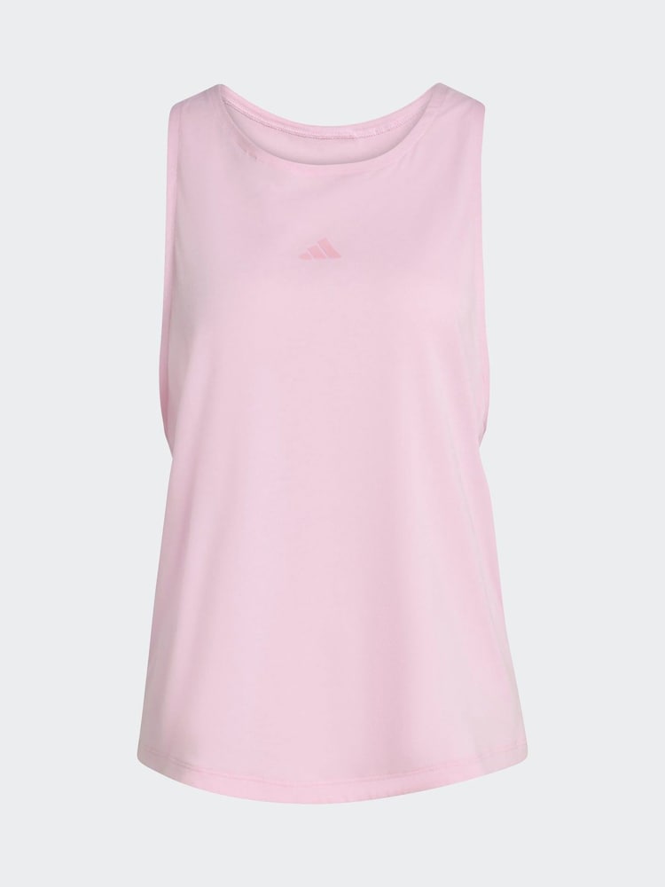 adidas Pink Yoga Essentials Vest Top - Image 6 of 6 adidas Pink Yoga Essentials Vest Top - Image 6 of 6