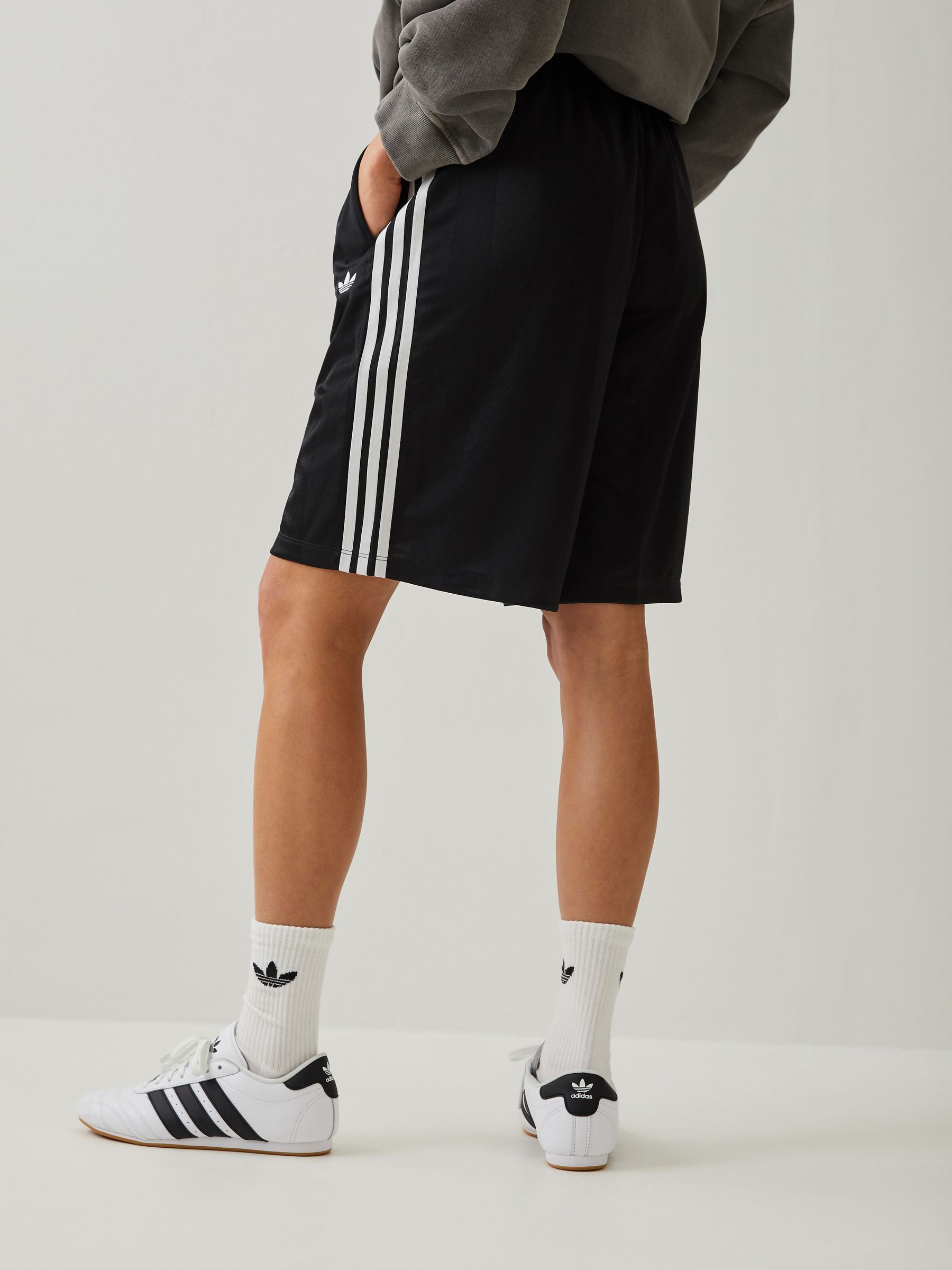 Buy adidas Originals Black 3-Stripes Jaquard Shorts from Next USA