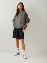 Negru - adidas Originals 3-Stripes Jaquard Shorts - Imaginea 3 din 4