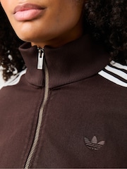 adidas Originals Brown Firebird Denim Track Top - Image 5 of 6