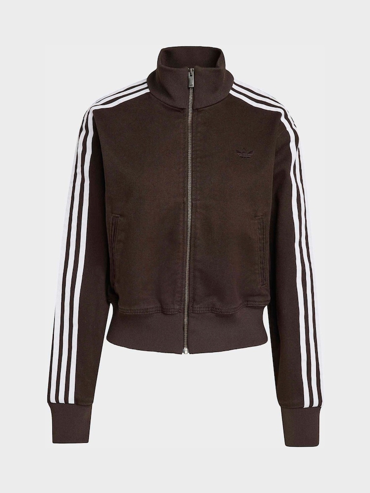 adidas Originals Brown Firebird Denim Track Top - Image 6 of 6 adidas Originals Brown Firebird Denim Track Top - Image 6 of 6
