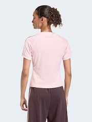 adidas Originals Pink Terry Towel Cali T-Shirt - Image 2 of 6