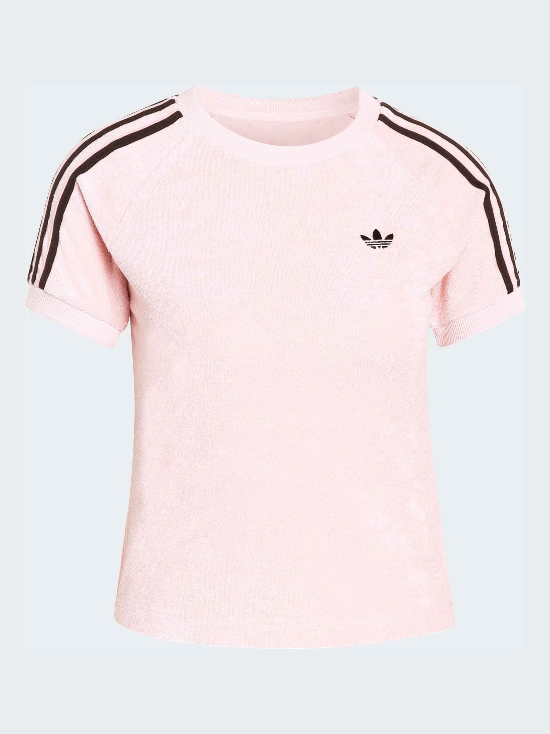Buy adidas Originals Pink Terry Towel Cali T-Shirt from Next USA