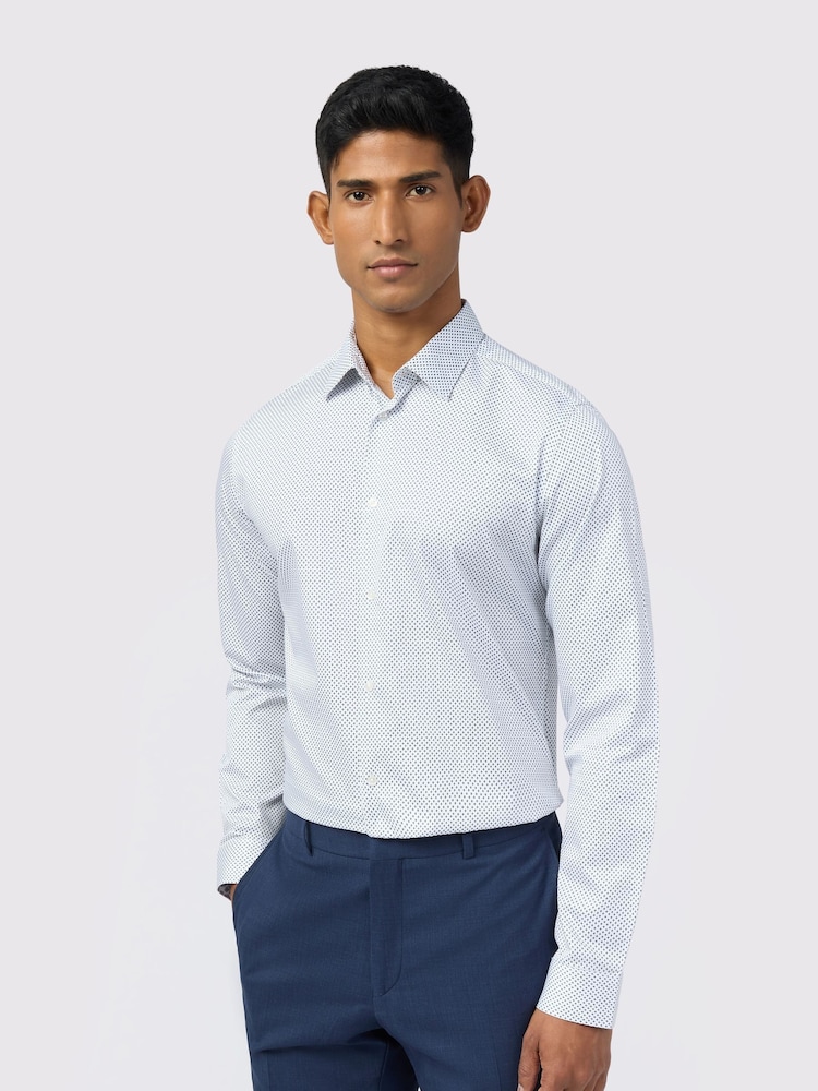 Ted Baker Tailoring  Diamond Slim White Shirt - Image 1 of 4