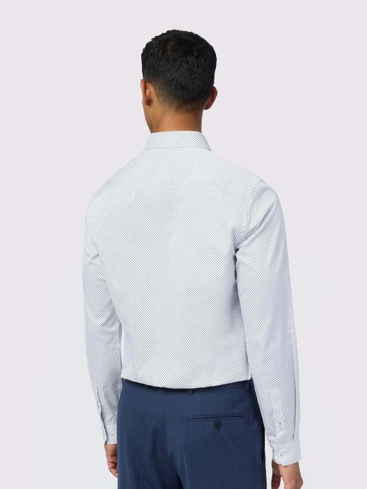 Ted Baker Tailoring  Diamond Slim White Shirt - Image 2 of 4