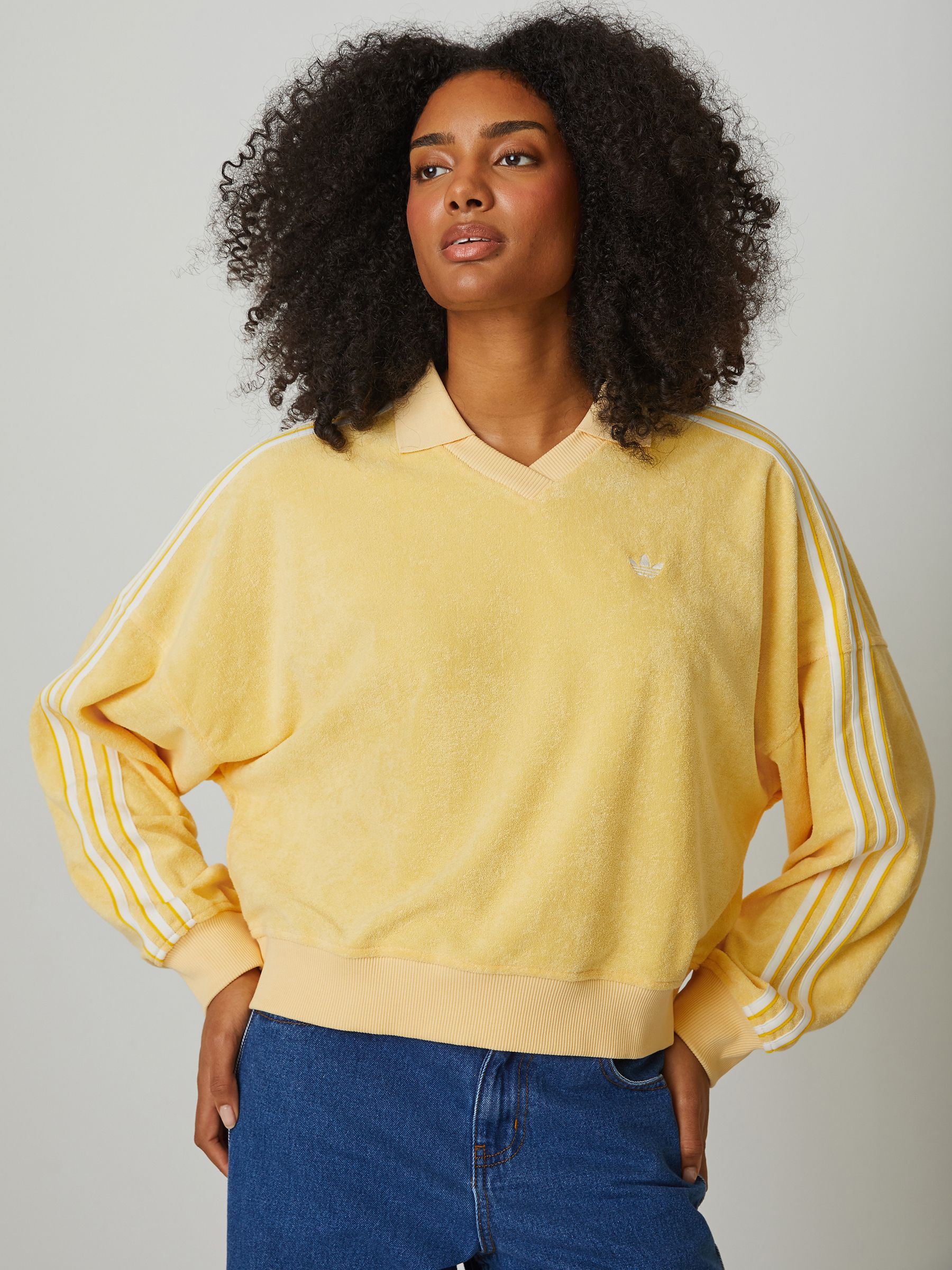 it-dogsイエローニットトップス　Ｓ Buy adidas originals Yellow Towel V-Neck Top from Next USA
