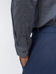 Ted Baker Tailoring Slim Blue Milne Diamond Shirt - Image 4 of 4