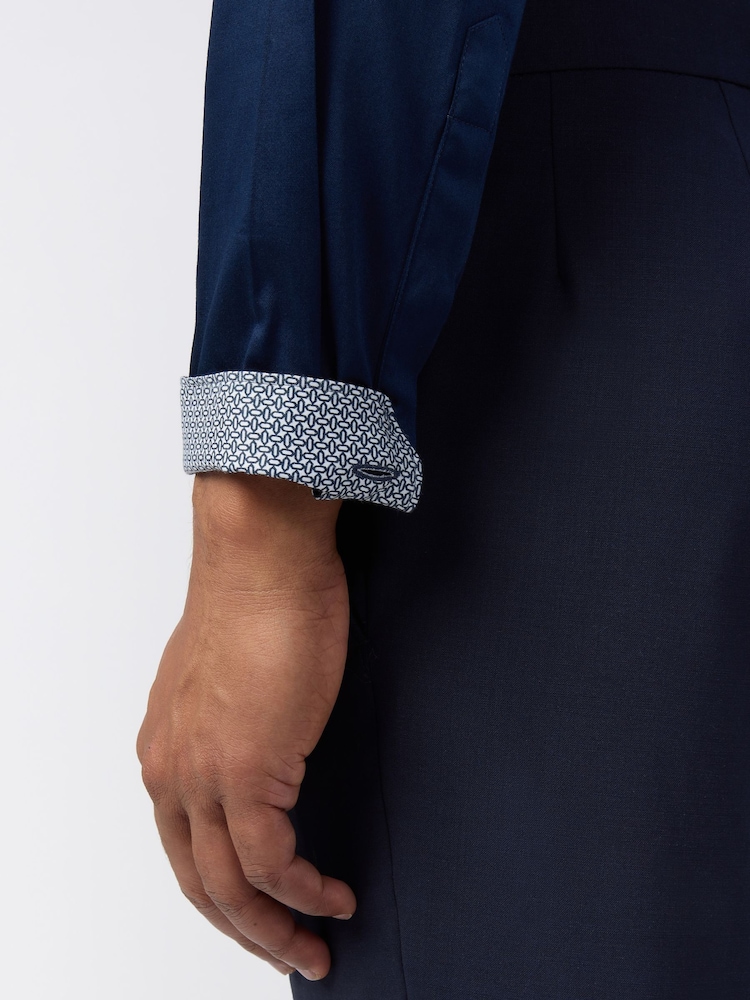 Ted Baker Tailoring Slim Blue Luuk Stretch Shirt - Image 5 of 5 Ted Baker Tailoring Slim Blue Luuk Stretch Shirt - Image 5 of 5