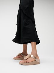 FitFlop Cream Fino Bauble Bead Toe Post Sandals - Image 1 of 5