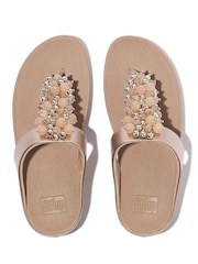 FitFlop Cream Fino Bauble Bead Toe Post Sandals - Image 4 of 5