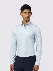 Ted Baker Tailoring Blue Bee Floral Print Shirt - Image 1 of 4