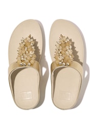 FitFlop Silver Fino Bauble Bead Toe Post Sandals - صورة 3 من 5