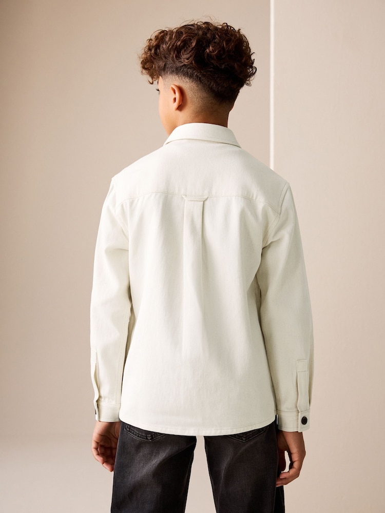 Ecru Canvas Overshirt (3-16yrs) - Image 2 of 7