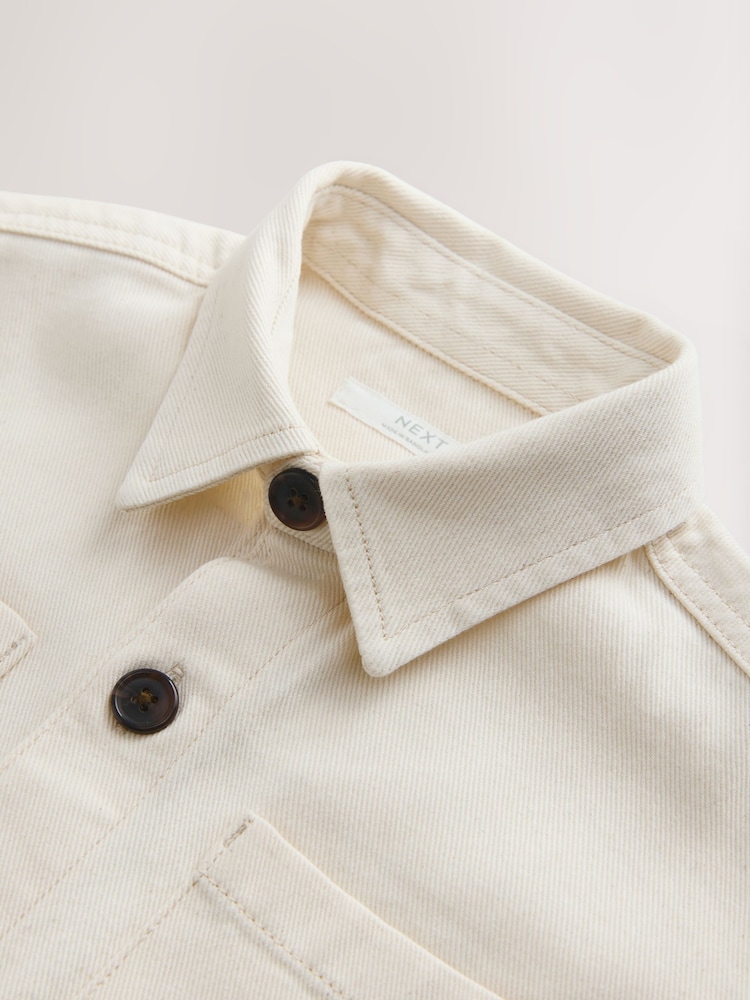 Ecru Canvas Overshirt (3-16yrs) - Image 7 of 7