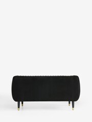 Soft Velvet Black Evie 2 Seater Sofa - Image 6 of 9