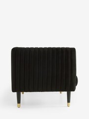 Soft Velvet Black Evie 2 Seater Sofa - Image 7 of 9