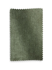 Relaxed Chenille Forest Green Hensley Wooden Accent Chair - Image 10 of 10