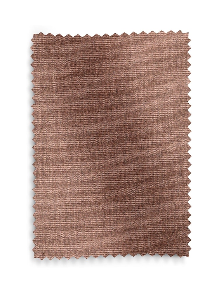 Relaxed Linen Look Rust Brown Hensley Wooden Accent Chair - Image 10 of 10 Relaxed Linen Look Rust Brown Hensley Wooden Accent Chair - Image 10 of 10