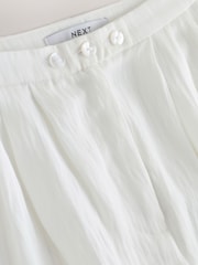 White Superwide Pleated Trousers - Image 9 of 9