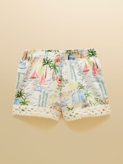 Joules Crotchet Trim Coastal Scene Pull On Short - Image 9 of 9
