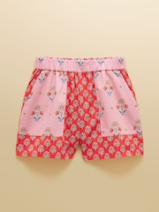 Joules Iris Pink and Red Hotchpotch Printed Shorts - Image 8 of 8