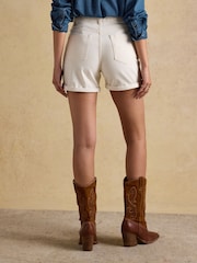 Joules Cream Denim Shorts - Image 2 of 7