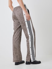 adidas Originals Brown All Over Animal Print Adibreak Trousers - Image 10 of 13