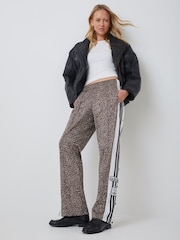 adidas Originals Brown All Over Animal Print Adibreak Trousers - Image 9 of 13