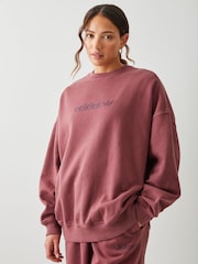 წითელი - adidas Originals Essential Linear Sweatshirt - სურათი 1 4-დან
