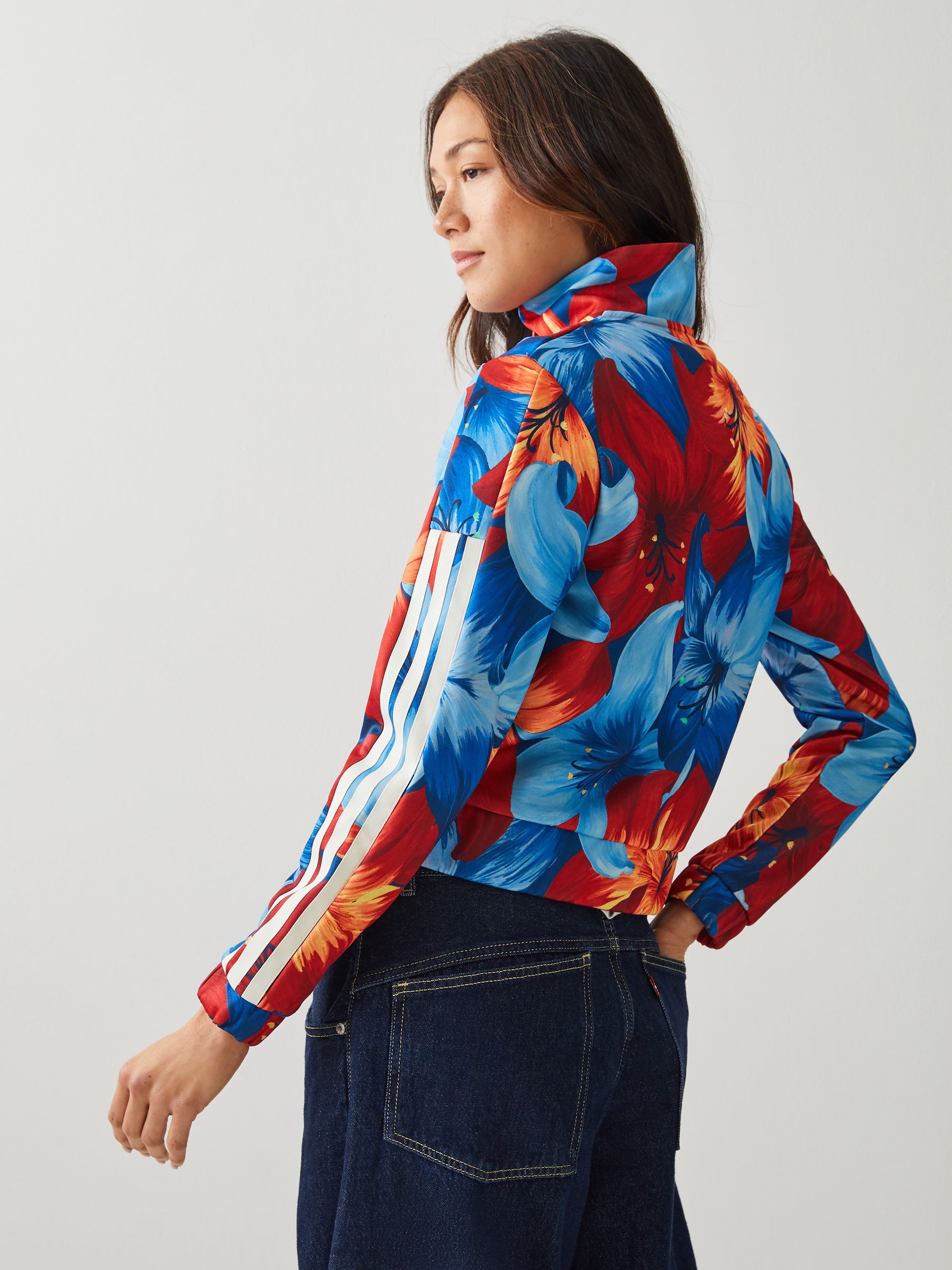 Buy adidas Blue X Farm Rio Tiro Print Track Top from Next USA