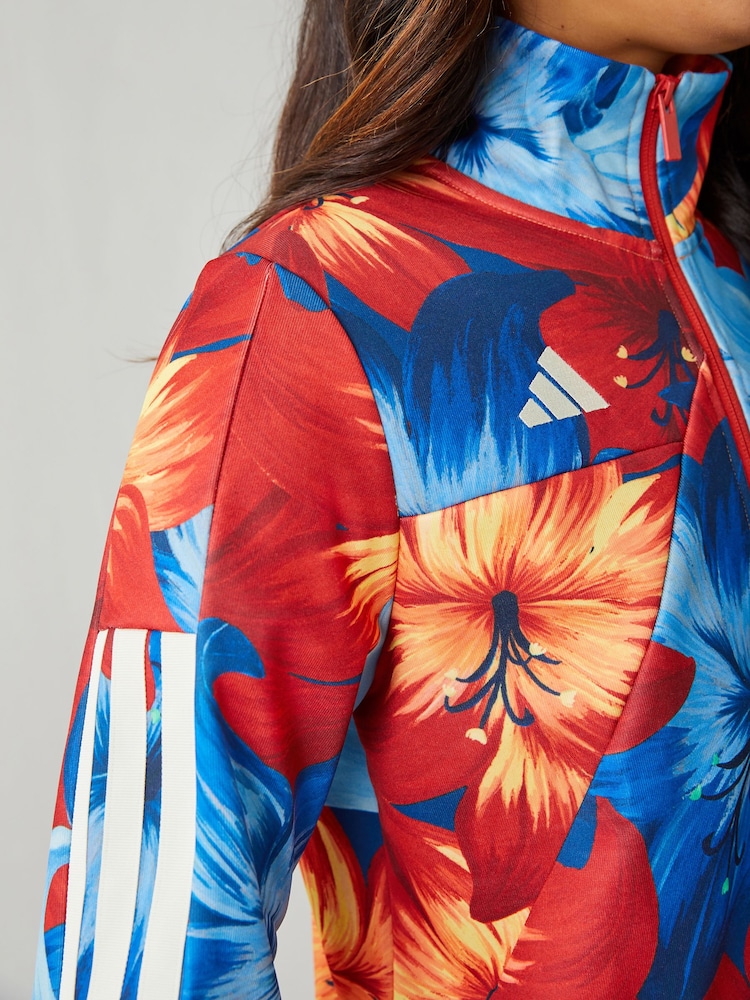 adidas Blue X Farm Rio Tiro Print Track Top - Image 4 of 4
