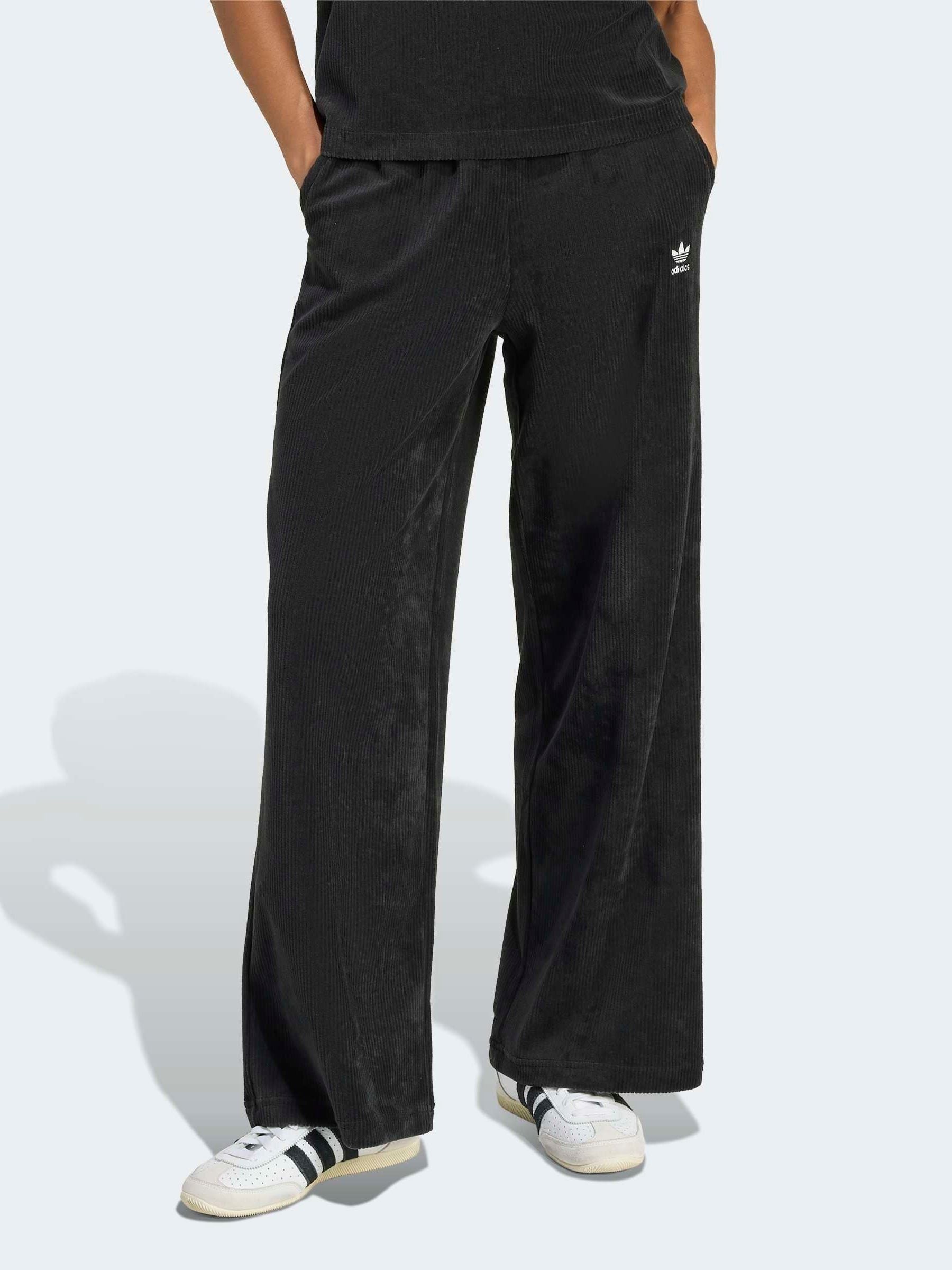 Buy adidas Originals Black Essentials Chenile Track Trousers from